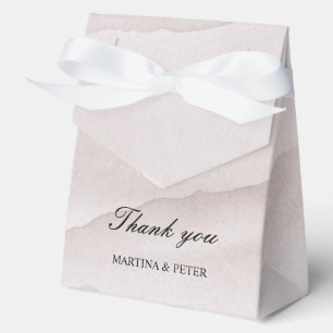 Abstract dusty rose personalised wedding  favour box