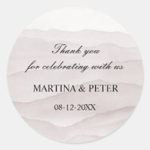 Abstract dusty rose wedding favors thank you 