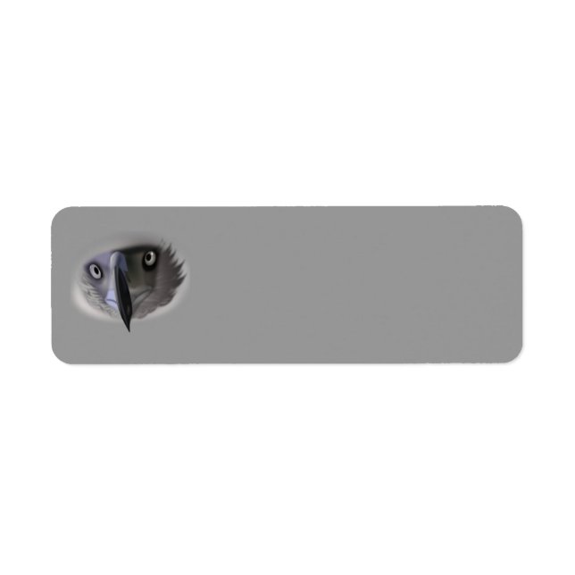 Abstract Eagle Face Return Address Label (Front)