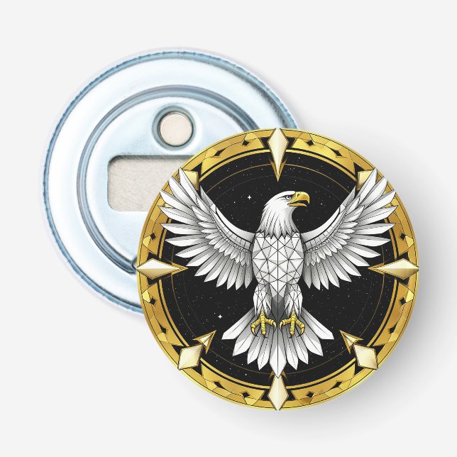 Abstract Eagle Spreading Wings Bottle Opener (Front)