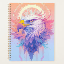 Abstract eagle with bright colours