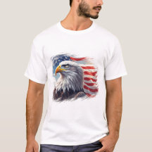 Abstract Eagle with Flag – Artistic USA Design