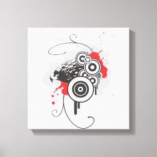 Abstract Eagle Wrapped Canvas
