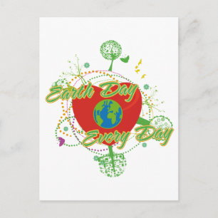 Abstract Earth Day Postcard