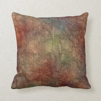 Abstract Earth Tone Colours Reversible Throw Cushion