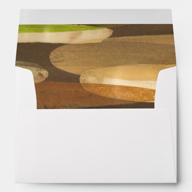 Abstract Earth Tone Landscape Envelopes (Back (Bottom))