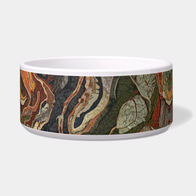 Abstract Earth Tone Swirl Pattern (Front)