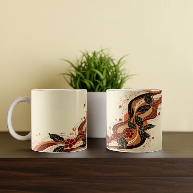 Abstract Earthy Coffee Mug Design (Creator Uploaded)