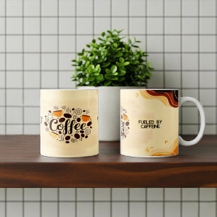 Abstract Earthy Coffee Mug Design