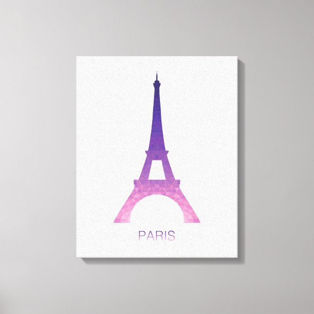 Abstract Eiffel Tower Canvas Print (Front)