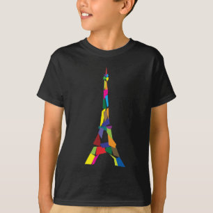 Abstract Eiffel Tower, France, Paris T-Shirt