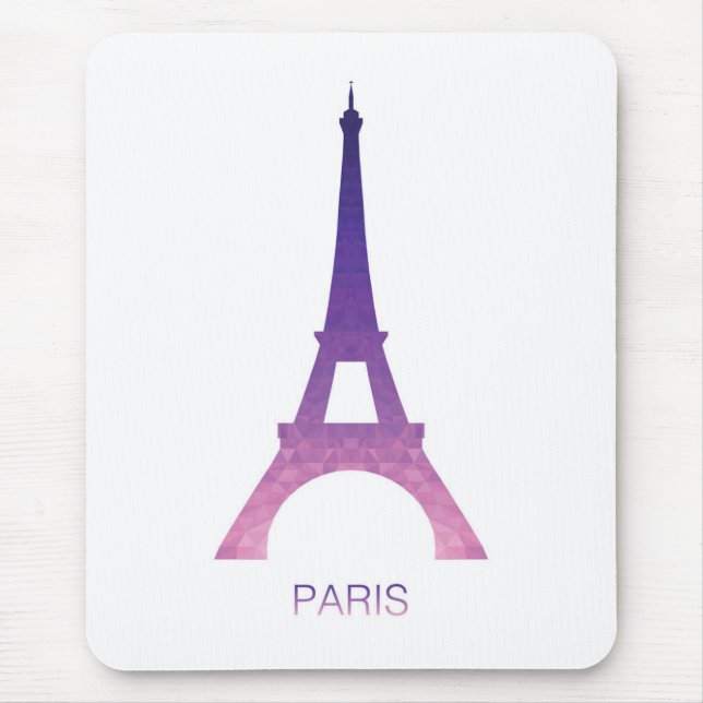 Abstract Eiffel Tower Mouse Pad (Front)