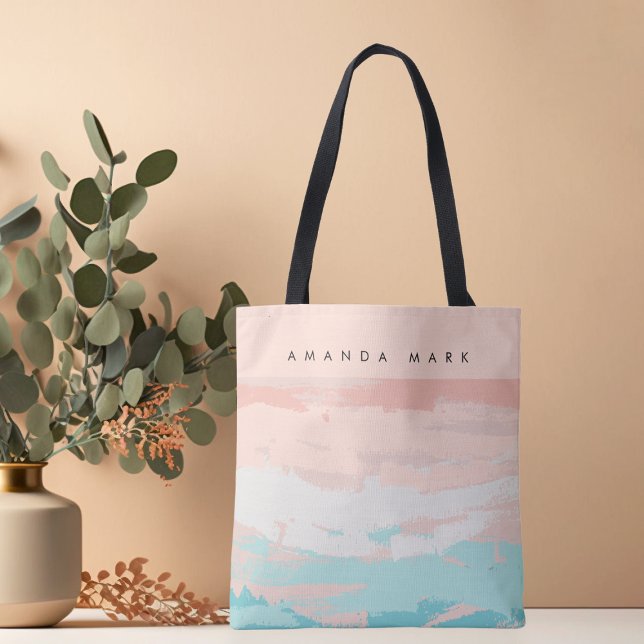 Abstract Elegance Beige Cute Stylish Tote Bag (Creator Uploaded)