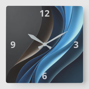 Abstract Elegance Customisable Clock