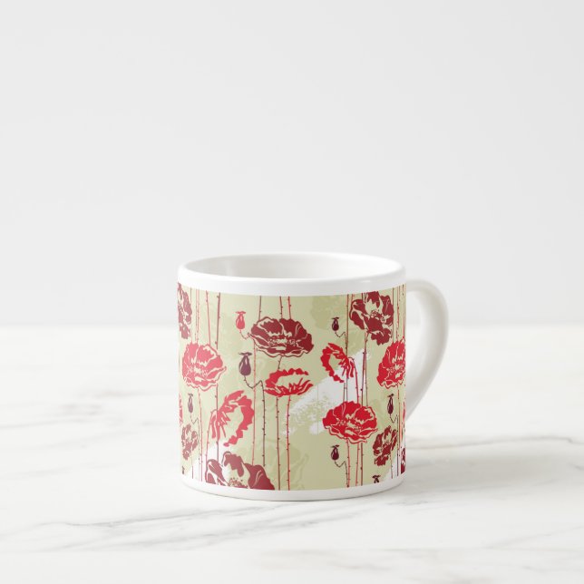 Abstract Elegance floral pattern 2 Espresso Cup (Front Right)