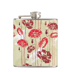 Abstract Elegance floral pattern 2 Hip Flask