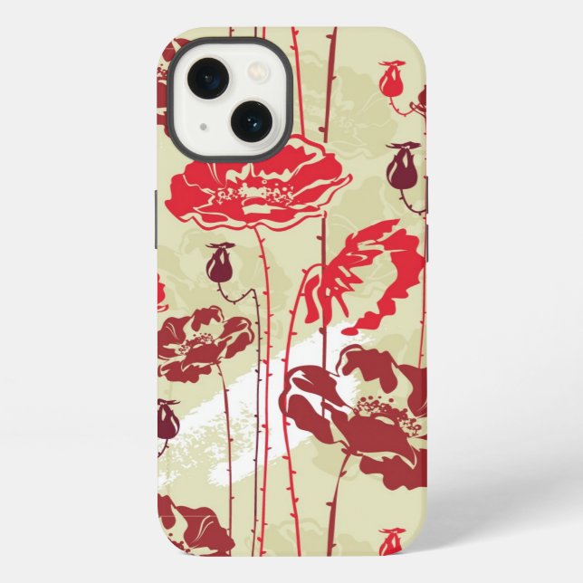 Abstract Elegance floral pattern 2 iPhone Case (Back)