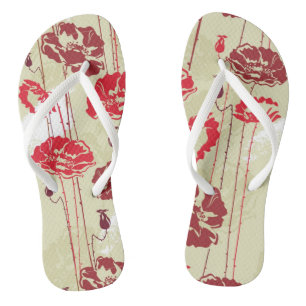 Abstract Elegance floral pattern 2 Jandals