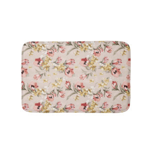 Abstract Elegance floral pattern 3 Bath Mat