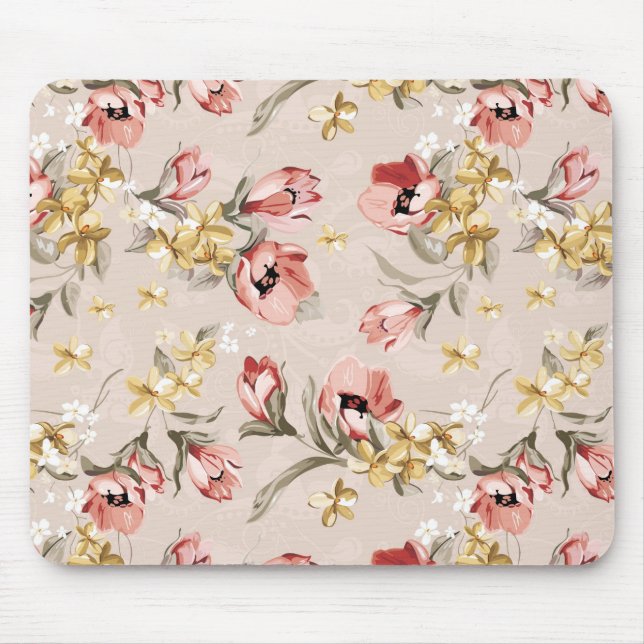 Abstract Elegance floral pattern 3 Mouse Pad (Front)