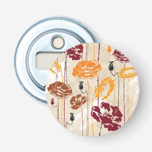 Abstract Elegance floral pattern 4 Bottle Opener