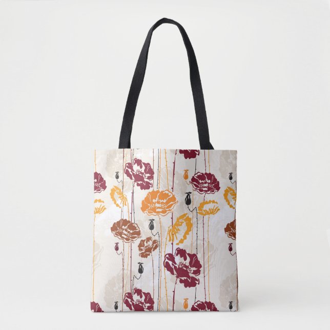 Abstract Elegance floral pattern 4 Tote Bag (Front)
