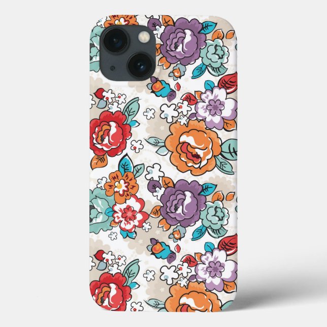 Abstract Elegance floral pattern 5 Case-Mate iPhone Case (Back)