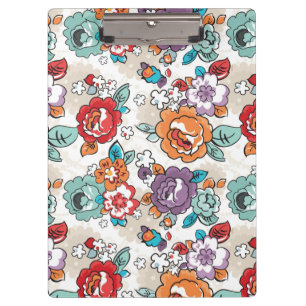 Abstract Elegance floral pattern 5 Clipboard