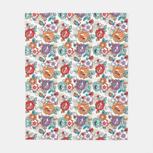 Abstract Elegance floral pattern 5 Fleece Blanket