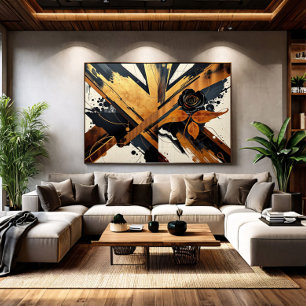 Abstract Elegance in Unique Art Canvas Print