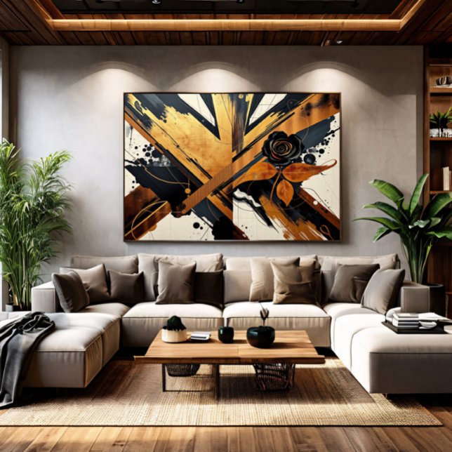 Abstract Elegance in Unique Art Canvas Print (Creator Uploaded)