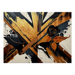 Abstract Elegance in Unique Art Poster