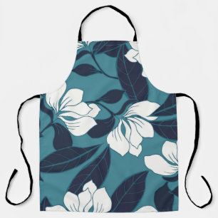 Abstract elegance pattern with floral background. apron