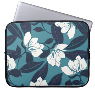Abstract elegance pattern with floral background. laptop sleeve