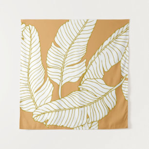 Abstract elegance pattern with floral illustration tapestry