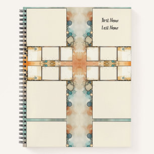 Abstract Elegance Scrapbook inspired Notebook