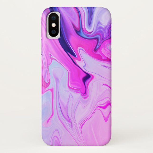Abstract elegant fluid liquid marble flow texture  Case-Mate iPhone case (Back)