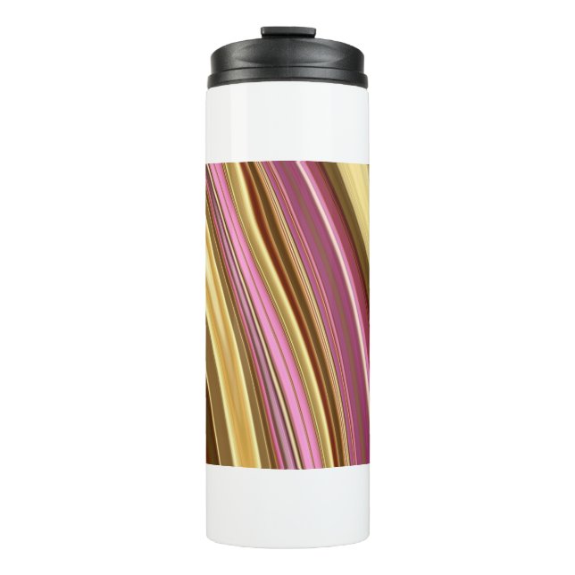 Abstract elegant fluid liquid marble flow texture thermal tumbler (Front)