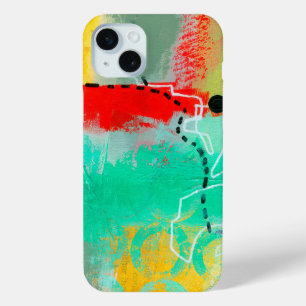 Abstract Elegant mixed Colourful painting pattern iPhone 15 Mini Case