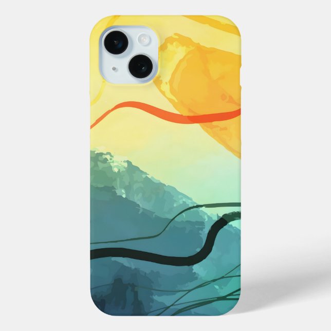 Abstract Elegant mixed Colourful painting pattern  Case-Mate iPhone Case (Back)