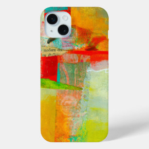 Abstract Elegant mixed Colourful painting pattern iPhone 15 Mini Case
