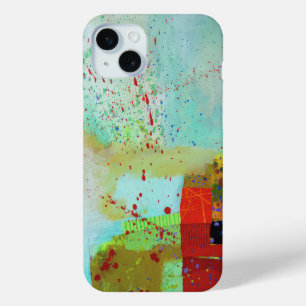 Abstract Elegant mixed Colourful painting pattern iPhone 15 Mini Case