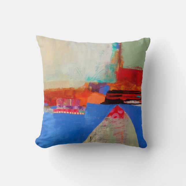 Abstract Elegant mixed Colourful painting pattern  Cushion (Front)