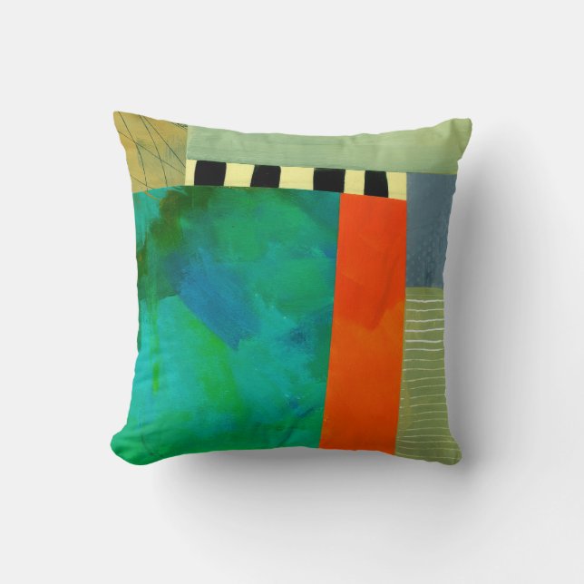 Abstract Elegant mixed Colourful painting pattern  Cushion (Front)
