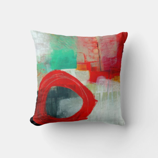 Abstract Elegant mixed Colourful painting pattern  Cushion (Front)