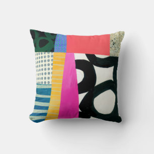 Abstract Elegant mixed Colourful painting pattern Cushion