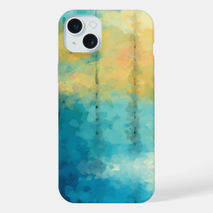 Abstract Elegant mixed Colourful painting pattern iPhone 15 Plus Case