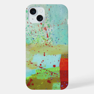 Abstract Elegant mixed Colourful painting pattern iPhone 15 Plus Case