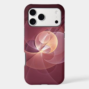 Abstract Elegant Modern Wine Red Fractal Art
