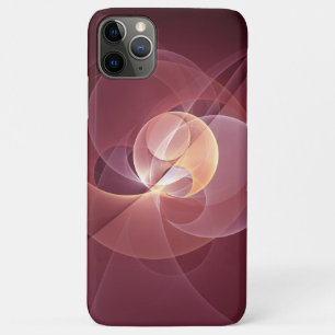 Abstract Elegant Modern Wine Red Fractal Art Case-Mate iPhone Case